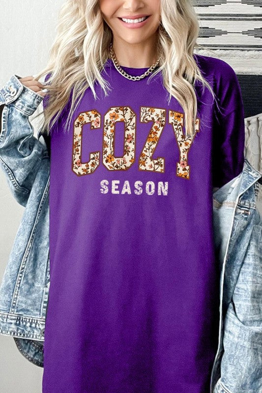 Cozy Season Graphic Plus Heavy Cotton Tee