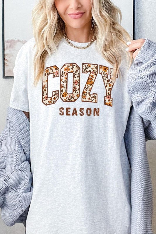 Cozy Season Graphic Plus Heavy Cotton Tee