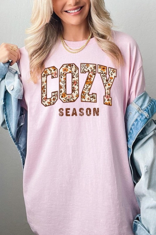 Cozy Season Graphic Plus Heavy Cotton Tee