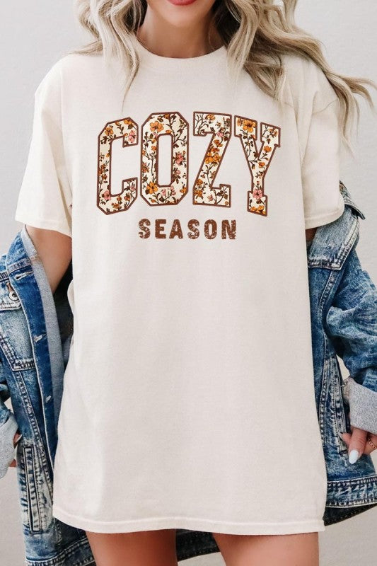 Cozy Season Graphic Plus Heavy Cotton Tee