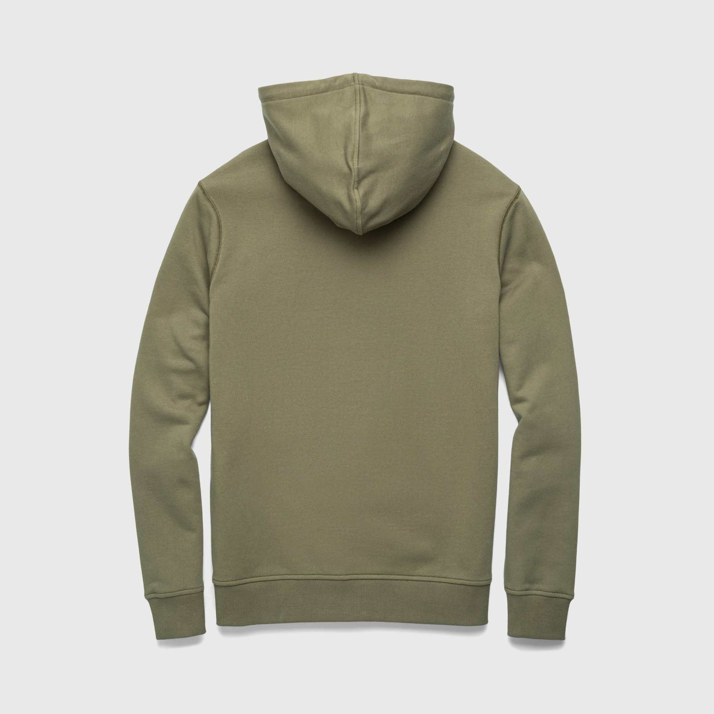 Marine French Terry Hoodie - Lichen Green