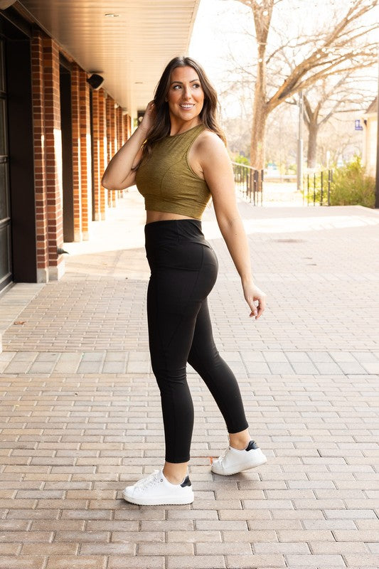 Julia Rose - Tummy Control Full Length Leggings with Pockets