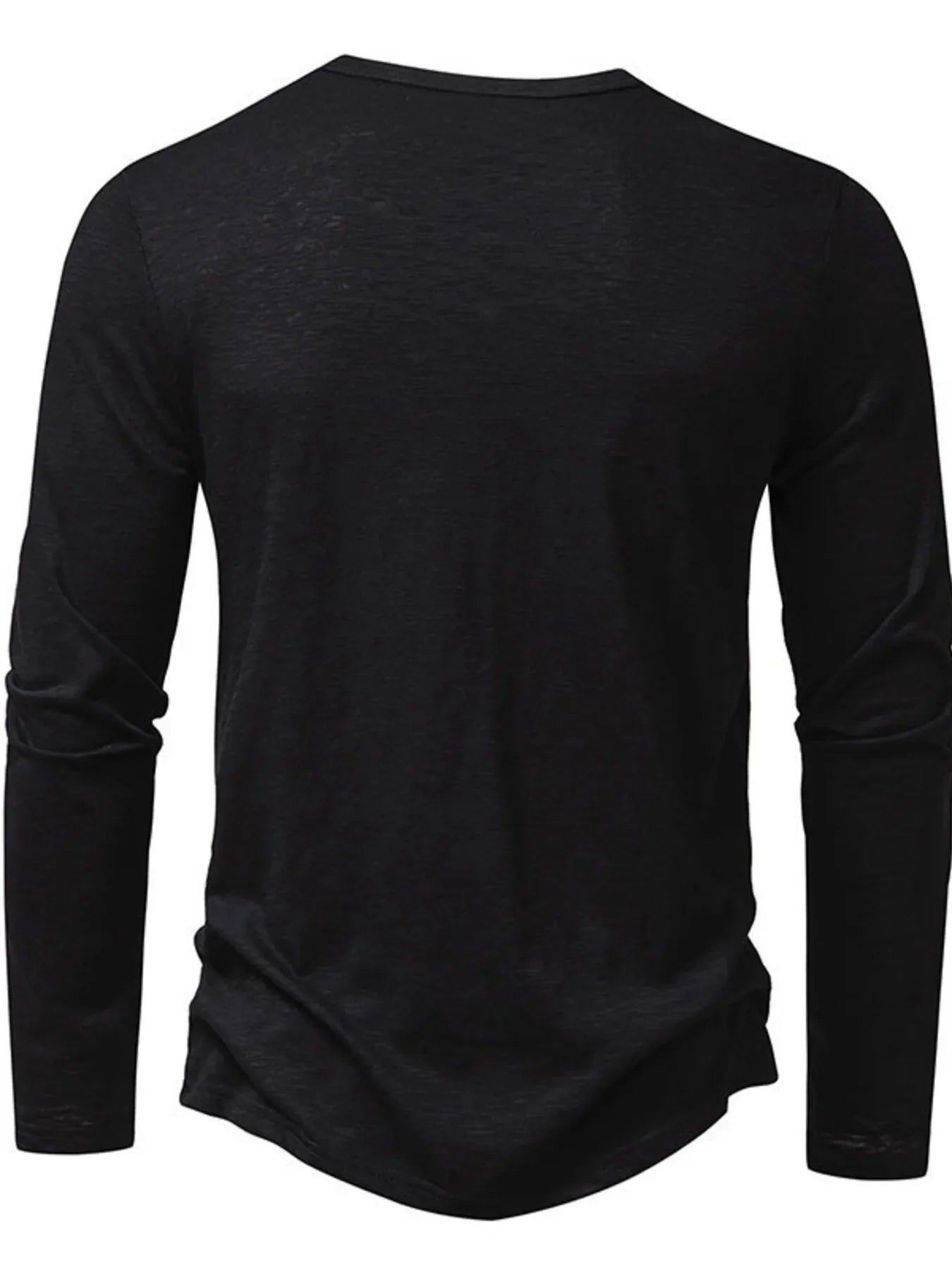 Men's Button Detail Long Sleeve T-Shirt