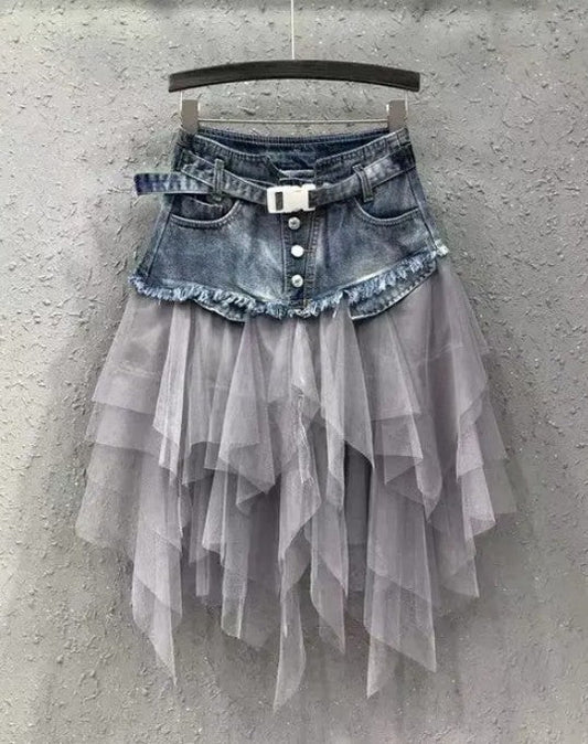 Miss Sparkling | Denim Tutu Skirt