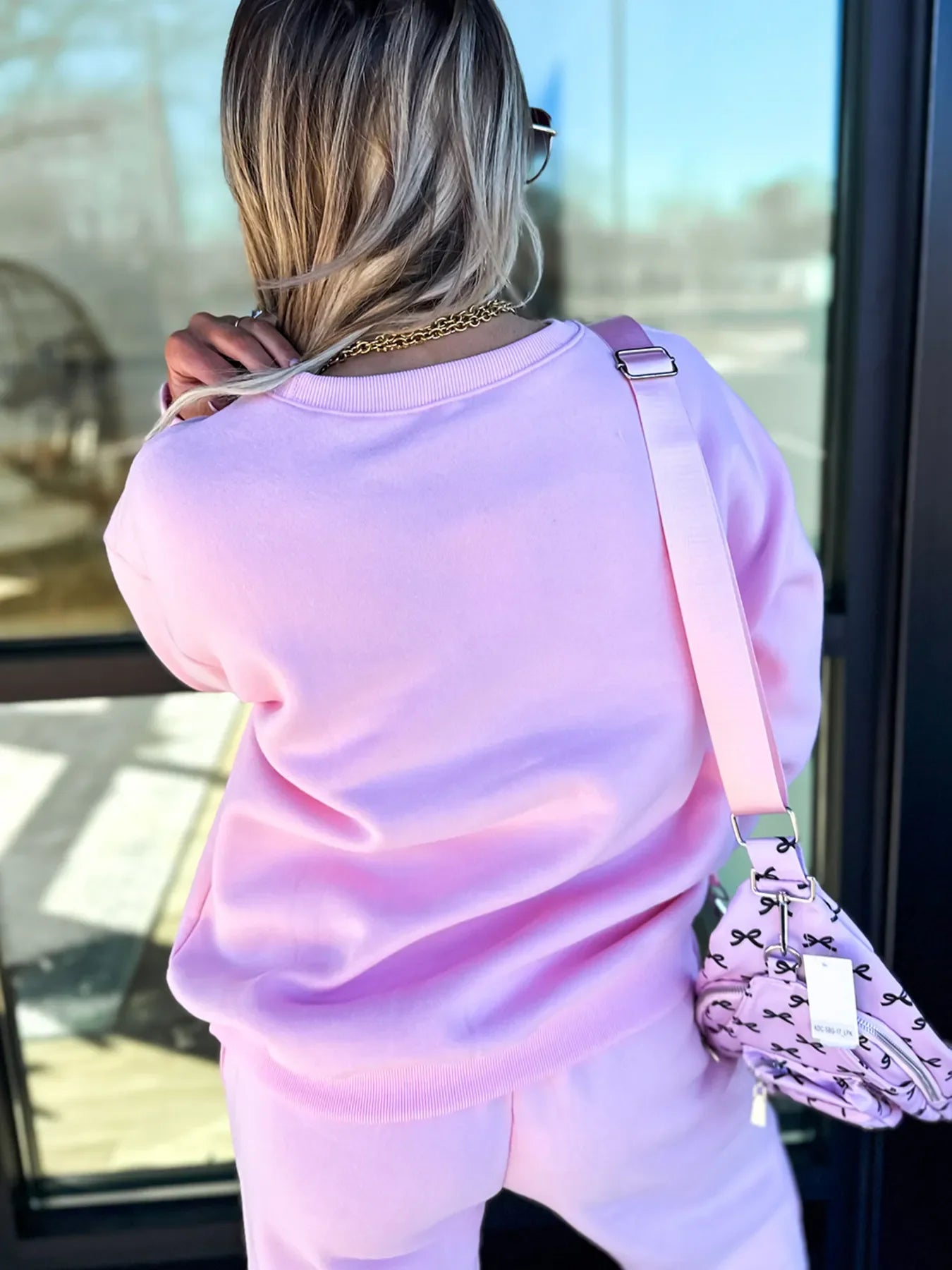 Sweetheart Vibes Lounge Set Blush Pink 2-Piece