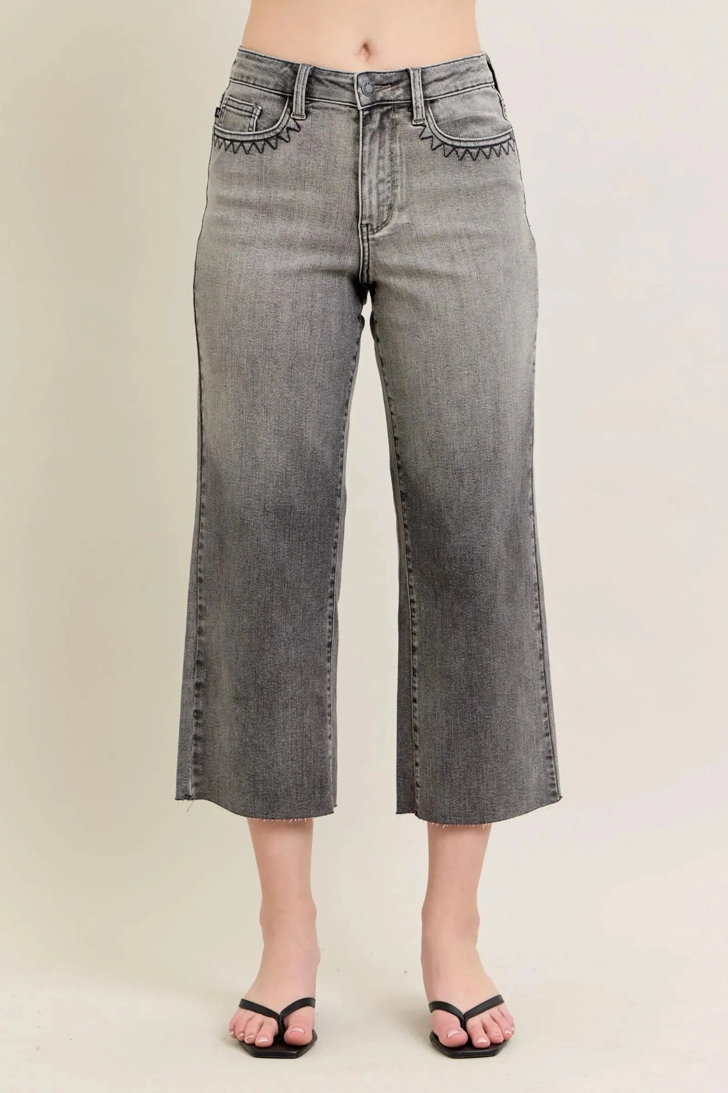 Judy Blue Jeans - Full Size Wide Leg Capris Jeans