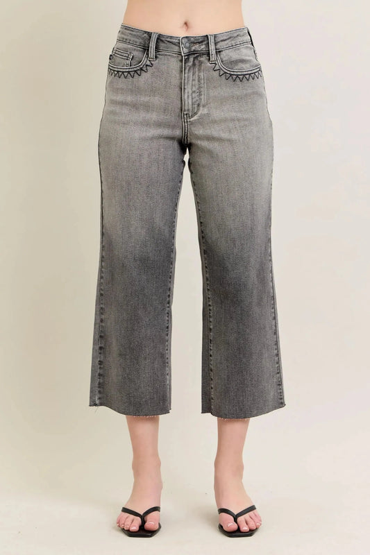 Judy Blue Jeans - Full Size Wide Leg Capris Jeans