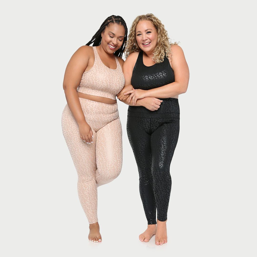 Metallic Cheetah Active  Sports Bra