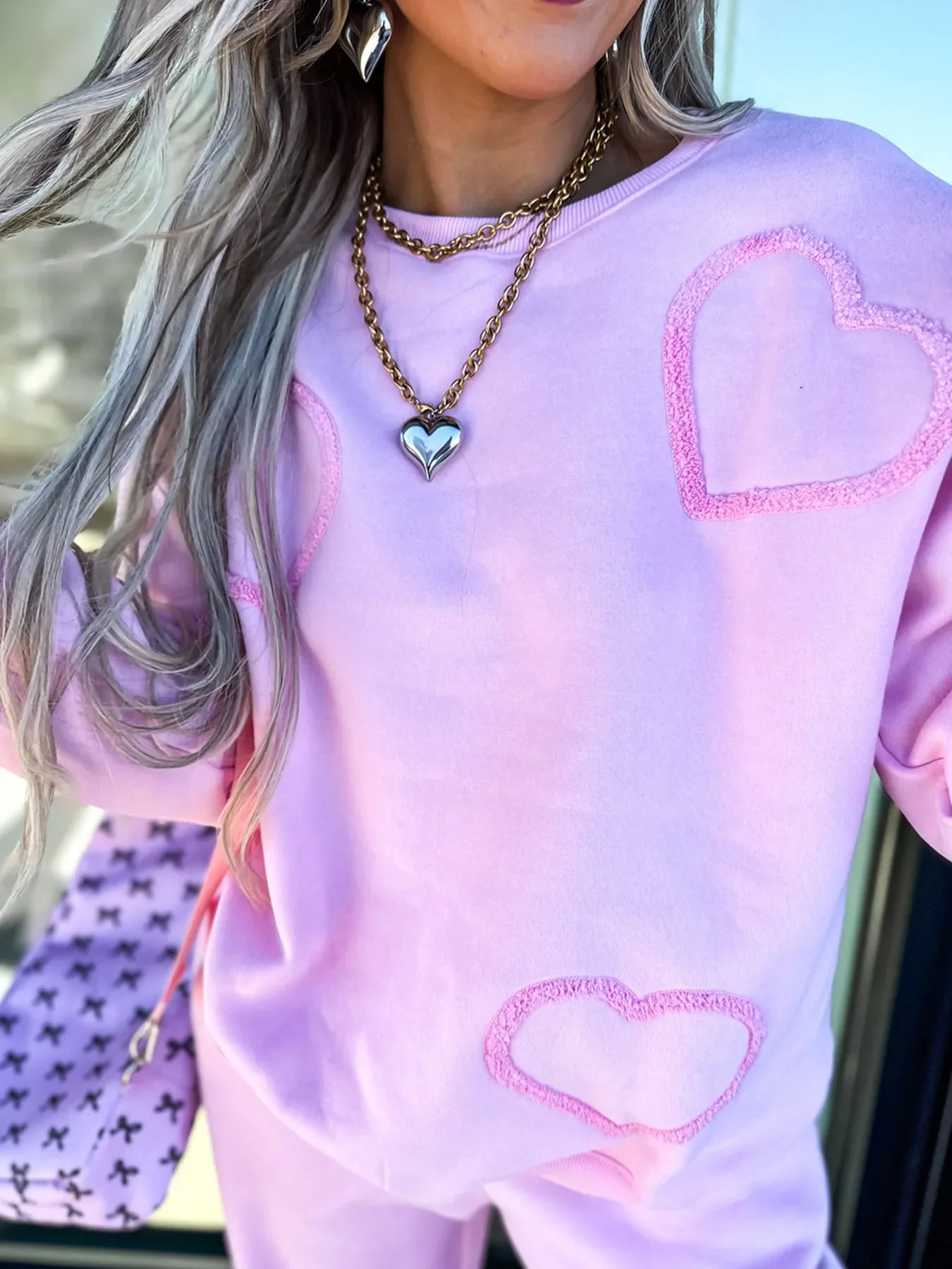 Sweetheart Vibes Lounge Set Blush Pink 2-Piece