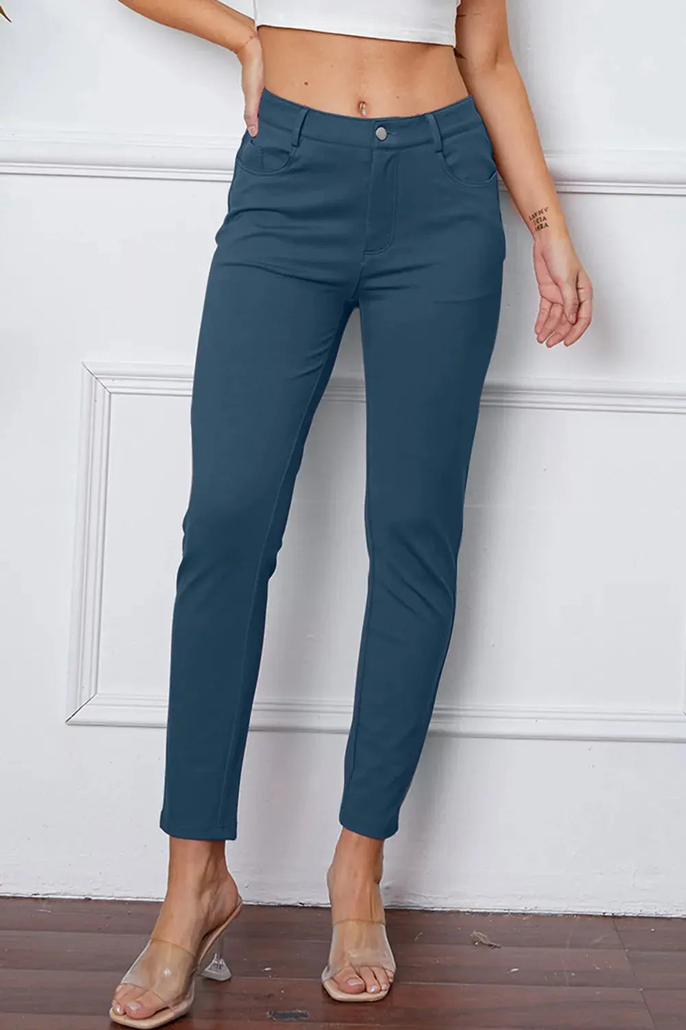Basic BAE Full Size StretchyStitch High Waist Skinny Pants