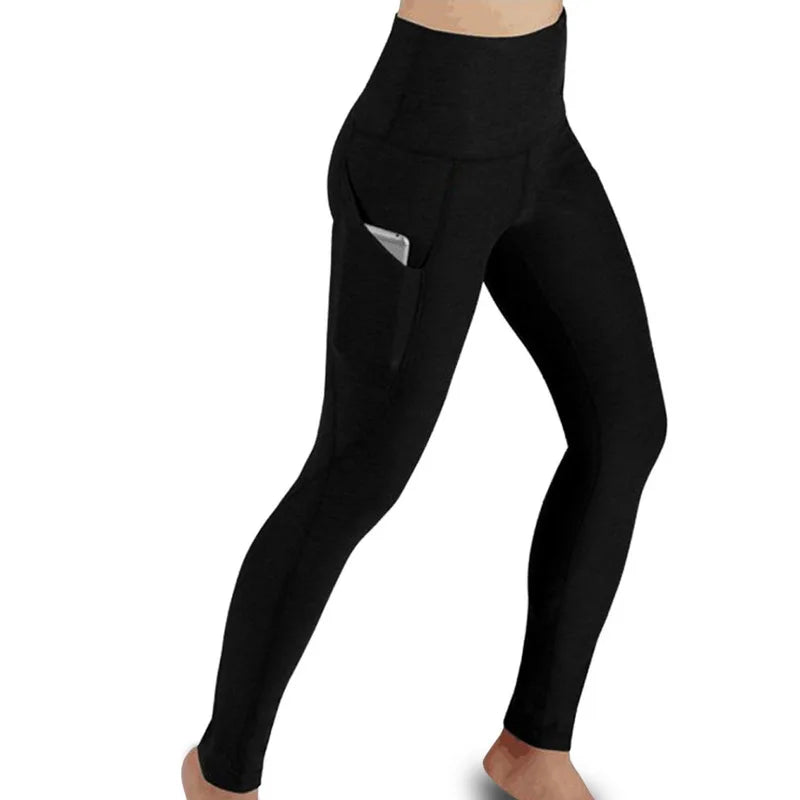 High Waist Elastic Workout Leggings Tummy Control