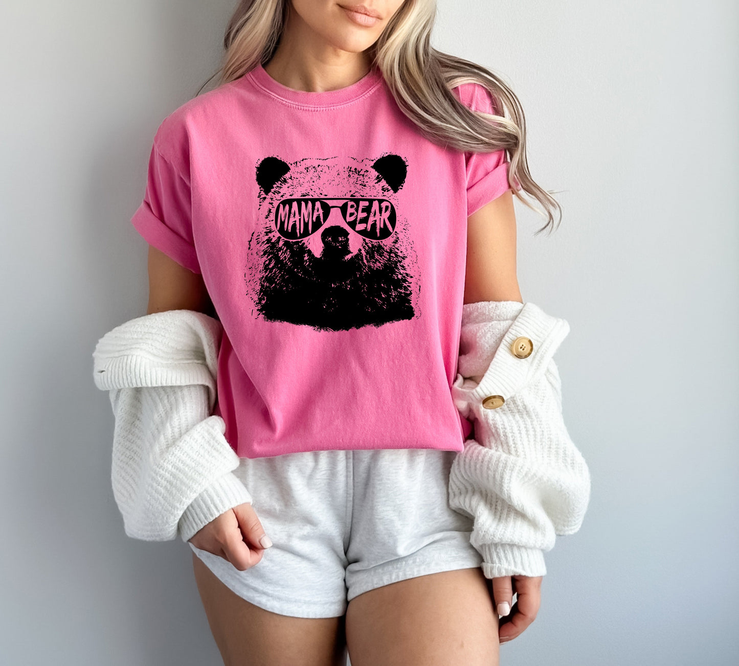 Mamabear Mama Bear Garment Dyed T Shirt