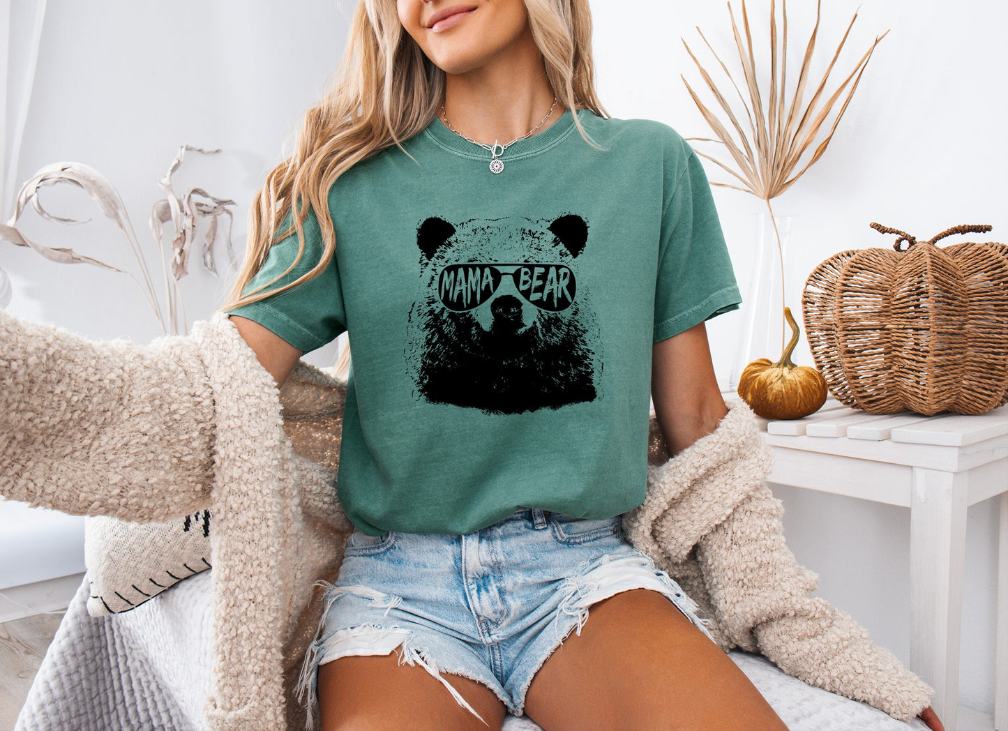 Mamabear Mama Bear Garment Dyed T Shirt