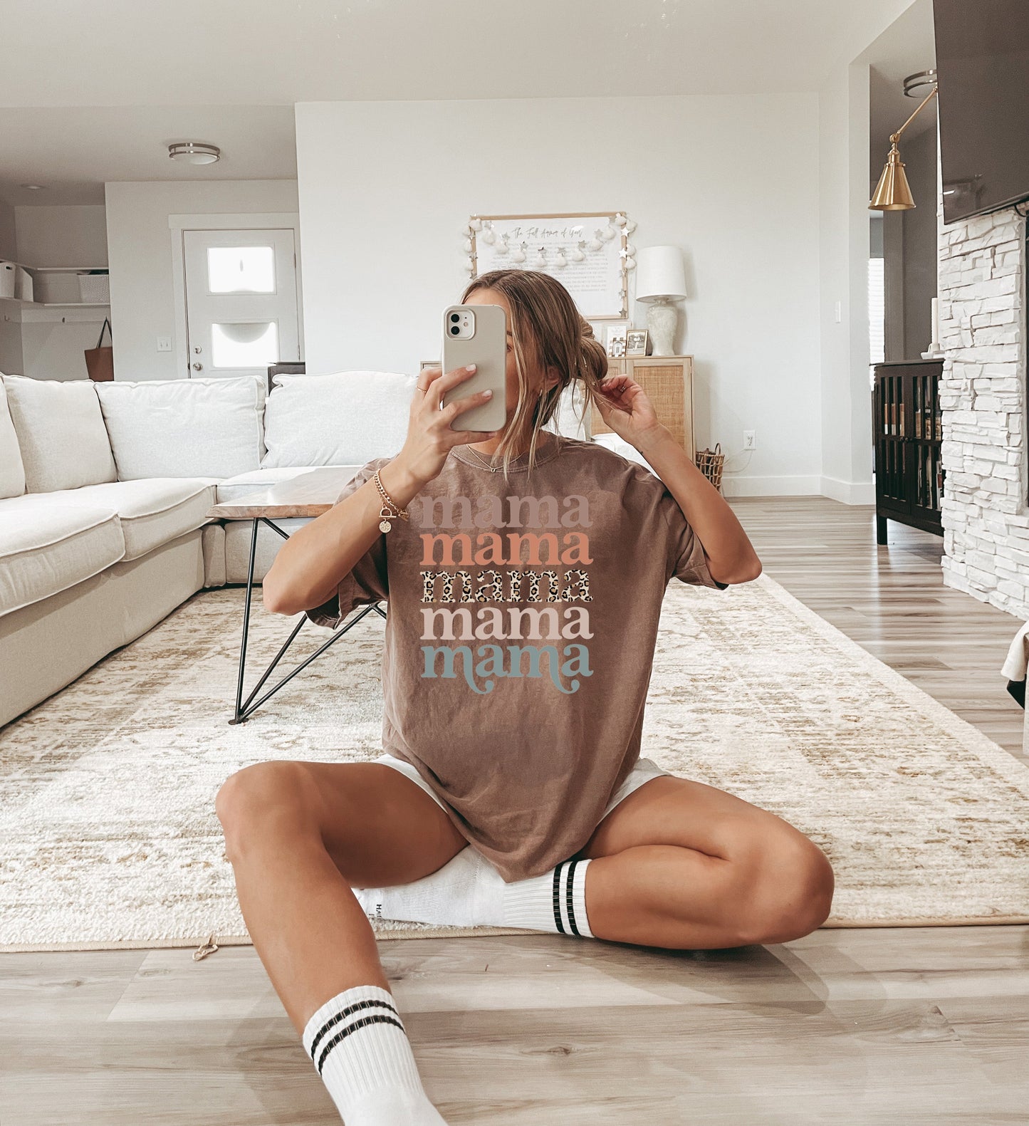 Mama Leopard Comfort Colors Graphic Tees