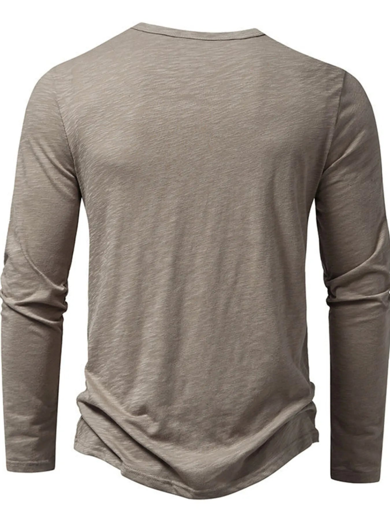 Men's Button Detail Long Sleeve T-Shirt