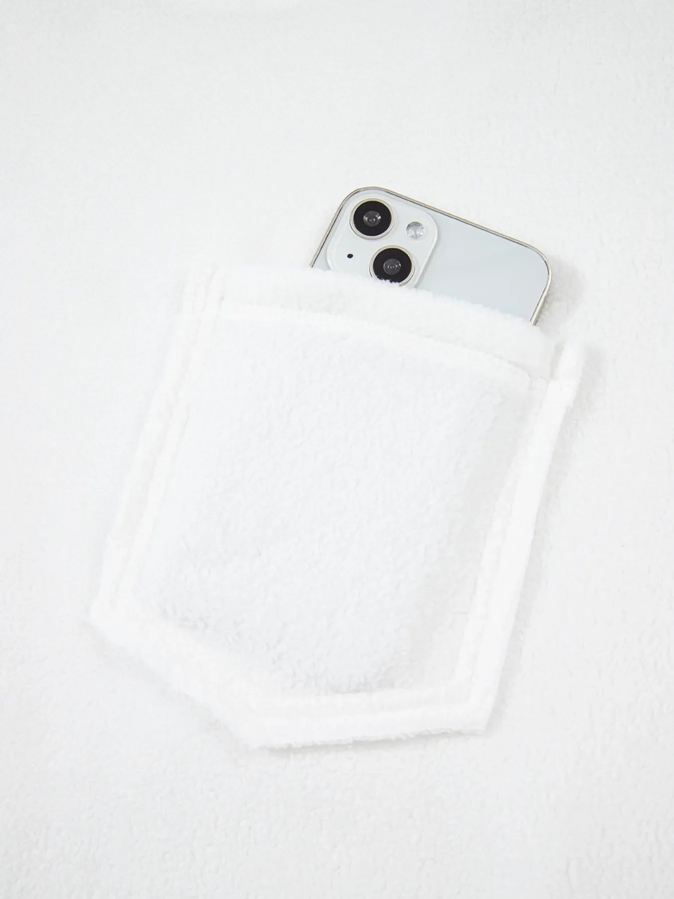 Exposed Seam Chest Pocket Knit Pullover Sweatshirt