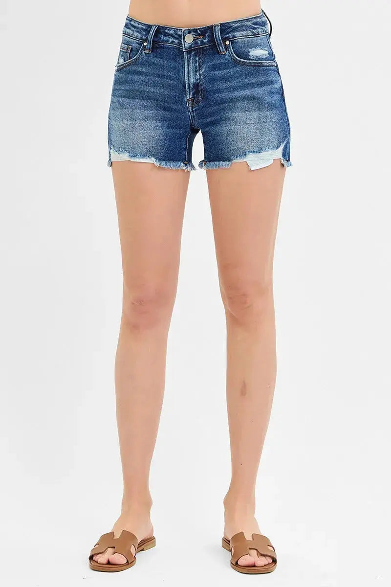 Low Rise Pikaboo Lining Shorts by RISEN Jeans