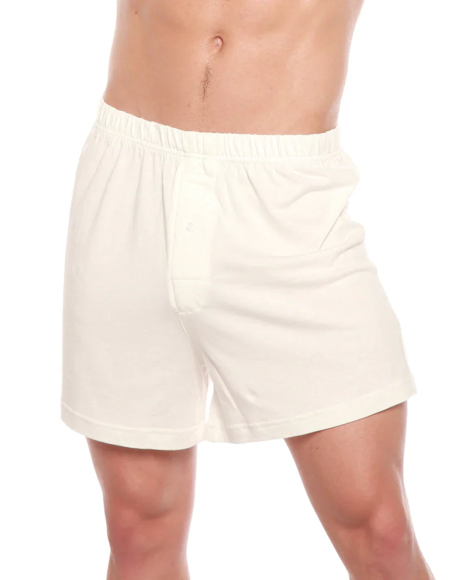 Men's Bamboo Viscose/Cotton Boxer Style Underwear Cream Color - 3-pack
